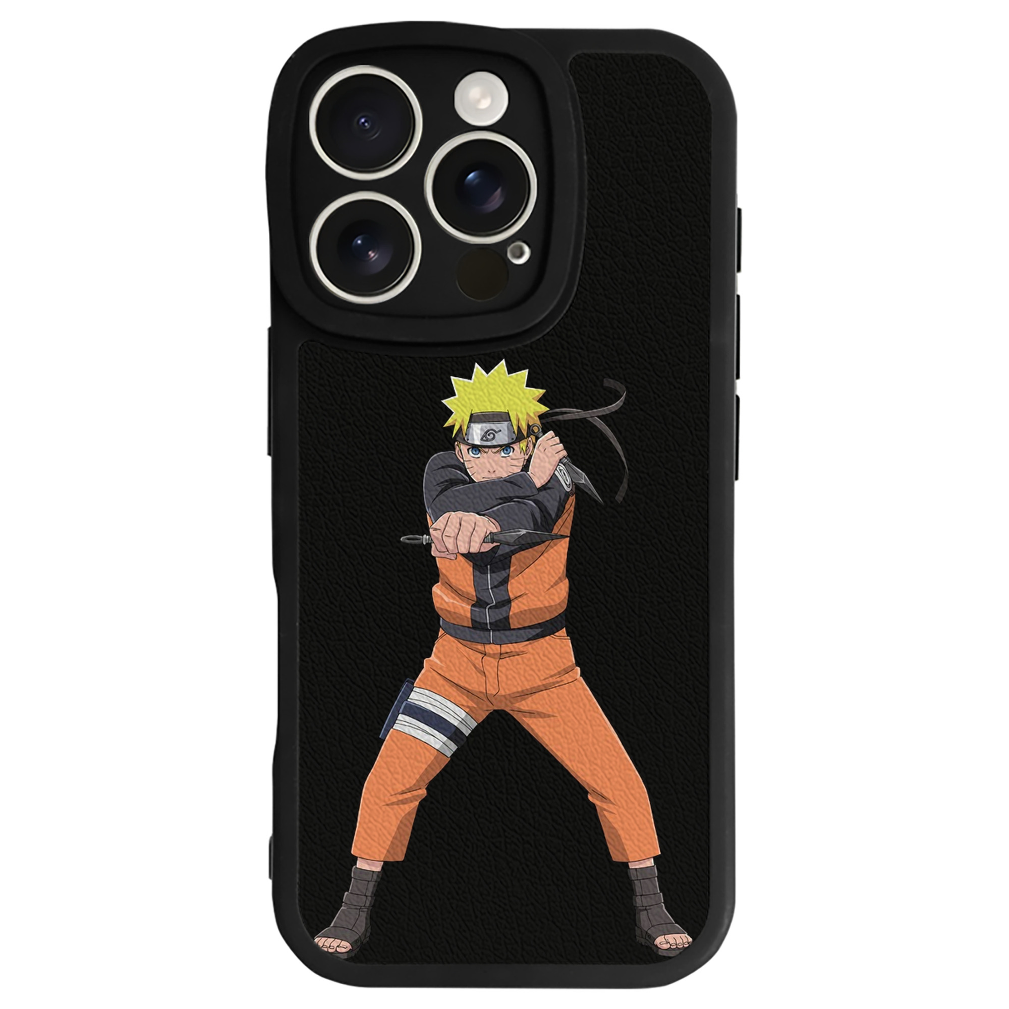 （画像用） NARUTO -ナルト- うずまき ナルト Uzumaki Naruto 【iPhone 16シリーズ対応】シリコンスマホケース（レザー調） 材質：シリコン